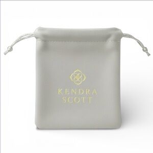 KENDRA SCOTT Set of 5 Gray Jewelry Pouches with the Gold Logo - BRAND NEW